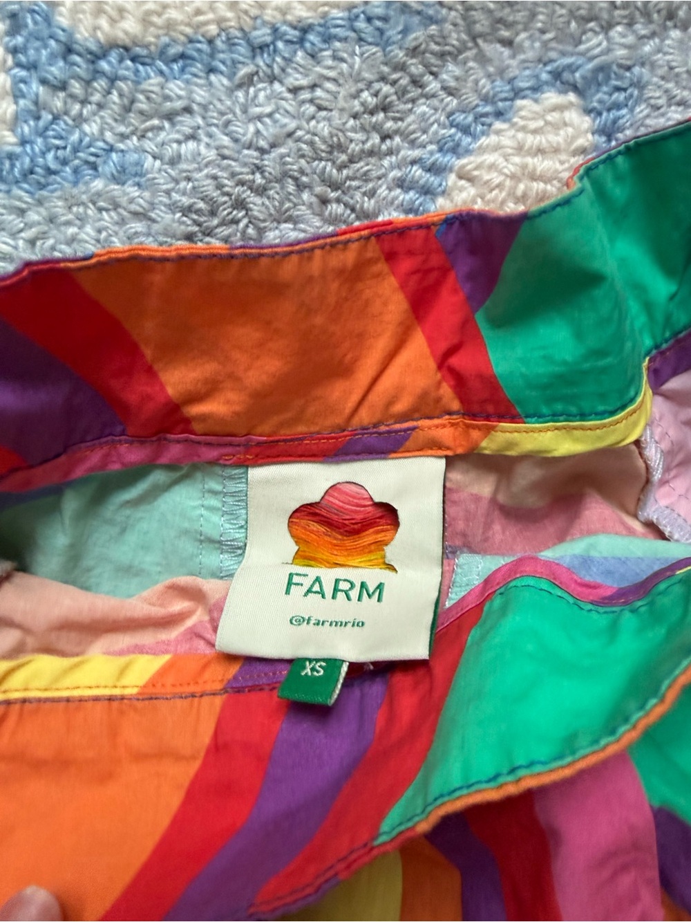 Vibrant Multicolor Chevron Midi Skirt - Flare A-Line - Picture 5 of 5